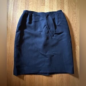 Windsmoor Black Wool Pencil Skirt, Size 14